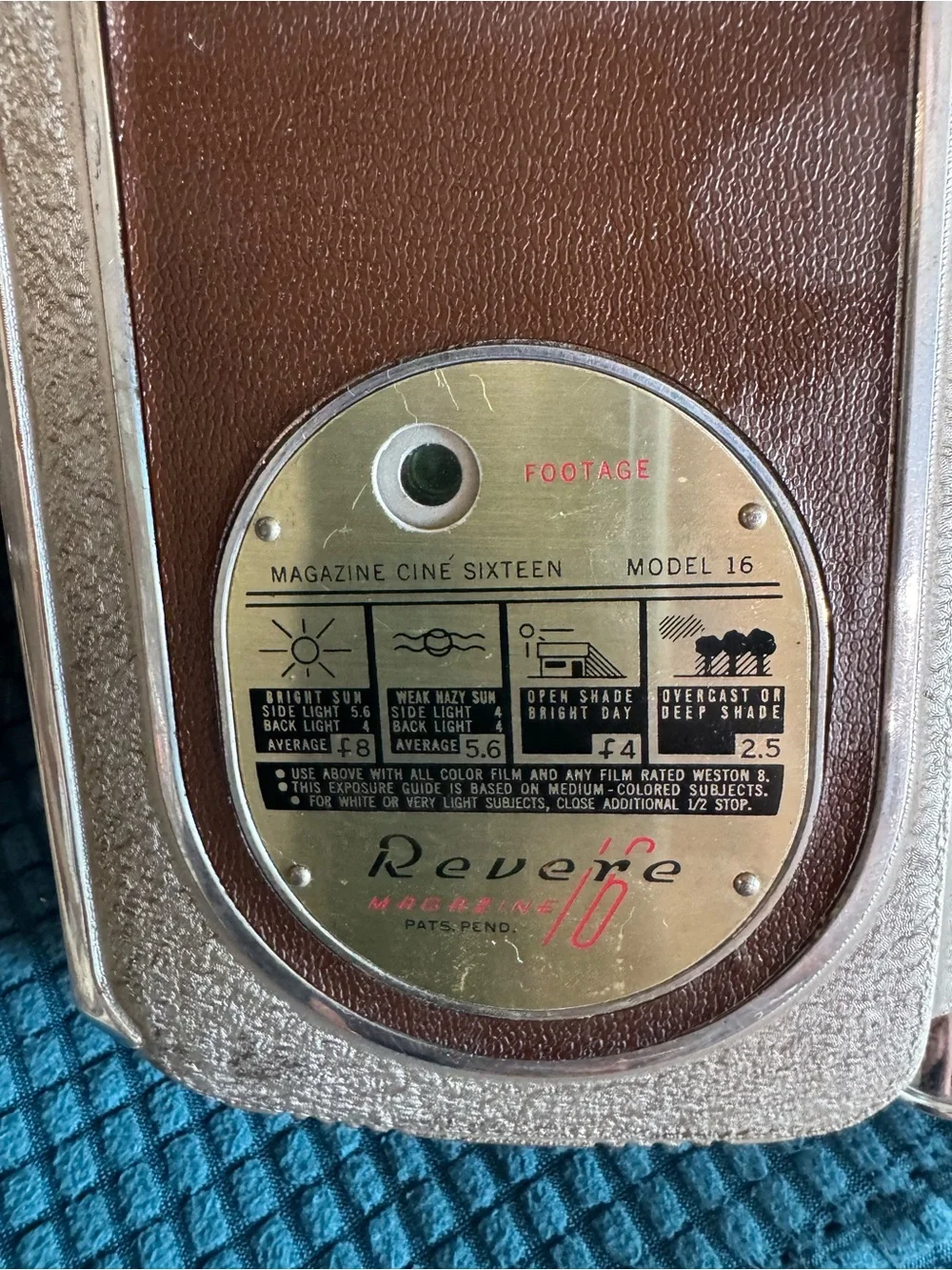 Vintage Revere 16 Magazine Camera With Case Untested